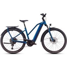Cube Kathmandu Hybrid EX 800 Trapezio Bicicletta Ibrida Elettrica Shimano CUES 11S 800 Wh 700 mm Blu Elettrico 2025