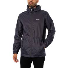 Grey - Man Rain Clothes Regatta Pack It III Waterproof Jacket - Seal Grey