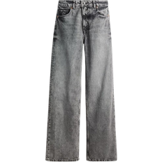 High Waist - Women Jeans H&M Wide High Jeans - Grey