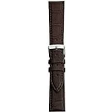 Spänne - Unisex Klockarmband Morellato Alligator Klockrem 24mm Mörkbrunt