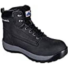 Profiled Sole Safety Shoes Portwest Steelite Constructo Nubuck Boot S3 HRO - Black