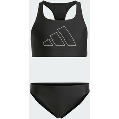 Sort Bikinier Børnetøj adidas Performance Big Bars Kids Bikini - Black/White