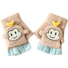 Cheap Mittens Gezhen Children’s Flap Half Finger Gloves - Soft