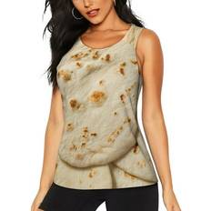 Clothing Buewutiry Workout Tank Tops Taco Tortillas - Sleeveless