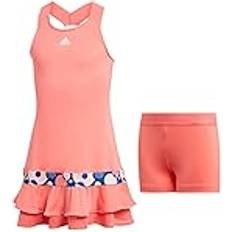 Orange Dresses Frill Dress Tenis - Orange