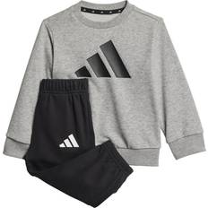 adidas Performance Sweatsæt - I BL FL Jog - Mgrey/White