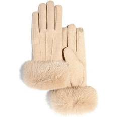 Beige Gloves Grandest Birch Plush Fleece Thicken Gloves - Beige