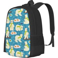 Balery Cute Polar Bear Fishing Backpack