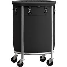 Silver Laundry Baskets & Hampers Rebrilliant Rolling Laundry Hamper Silver 71cm H X 50cm W X 50cm D
