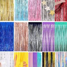 Party Supplies Shein Sparkling Tassel Curtain Backdrop Decor 1x2m