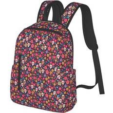 Balery Apricot Color Skull Flower Backpack