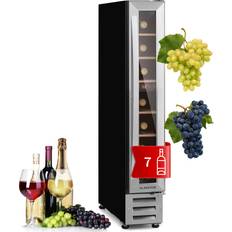 Weinkühler & Weinschränke Klarstein Vinovilla 7 Built-in Kühlschrank Glas Edelstahl