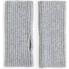 Grey Arm & Leg Warmers H&M Rib Knit Wrist Warmers - Grey