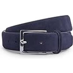 Hackett London Men Accessories Hackett London Suede Feather Edge Belt - Navy