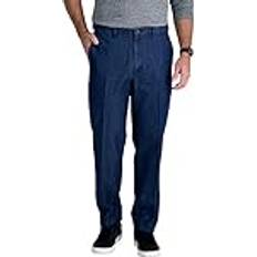 Denim - Men Pants Haggar Stretch Classic Fit Denim Pant - Blue