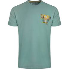 Weird Fish Wild Life Back Print Graphic T-Shirt - Mineral Blue