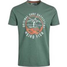 Weird Fish T-shirts Weird Fish Paddle Front Print Graphic T-Shirt - Dusky Green