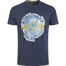 Weird Fish T-shirts Weird Fish Vortex Front Print Graphic T-Shirt - Dark Blue