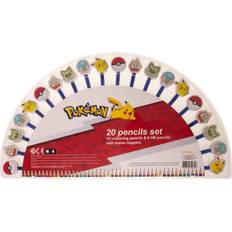 Pokémon Färgpennor 20 Stk Blå