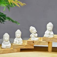 Shein Cute Small Buddha Figurines Set of 4 Figurine 4pcs