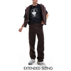 Adult - Brown Trousers & Shorts ASOS DESIGN Baggy Cargos - Brown