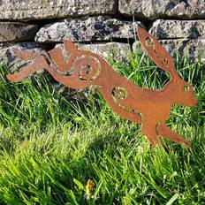 Temu Rustic Metal Rabbit Garden Stake