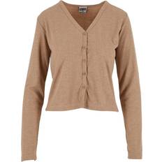 Urban Classics Dam Koftor Urban Classics Rib Cardigan - Beigemelerad