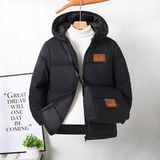 Leather Outerwear Shein Casual Everyday Faux Leather Patch Set - Winter