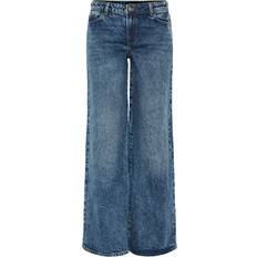 Flare Jeans Pieces Selma Lw Wide Jeans - Medium Blue Denim