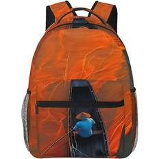 Haiem Orange Net Fishing Backpack - Orange