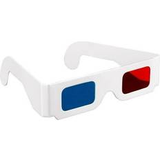 3D Glasses Mistaha Childlike Paradise, 4Pcs 3D Cardboard Glasses Red & Cyan Anaglyph White Card Glasses for 3D Viewing