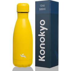 Yellow Water Canisters Kono kyo Insulated Water Bottles 12 oz