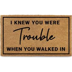 Sisal Entrance Mats MAINEVENT I Knew Your Were Door Mat 30x17 Inch