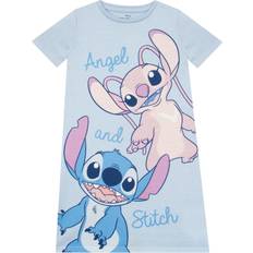 Blåa Nattlinnen Barnkläder Disney Lilo och Stitch Nattlinne Kortärmad - Blå