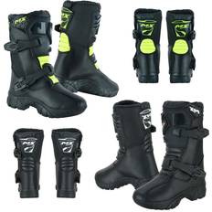 Green Motorcycle Boots Profirst Motorcycle kids boots Motorbike Waterproof shoes Motorcross Dirt Blike Riding Biker Boots for kids (Green, Footwear System, Big Kid, Men, Numeric, Medium, 4)