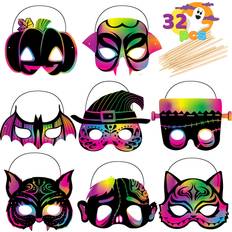 Joyin Halloween Scratch Masks Set 32 Pcs