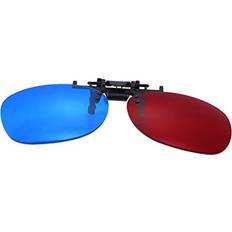 3D Glasses Artibetter Red Blue 3D Clip on Glasses for 3D TV Cinema Films DVD Viewing Home Movies (Without Glass Frame)