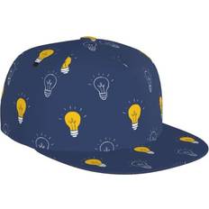 Cywemop Snapback Hat For Men - Blue Light Bulbs