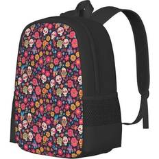 Balery Apricot Color Skull Flower Backpack