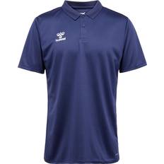 Genbrugsmaterialer - Unisex Polotrøjer Hummel Essential Poloshirt - Marin/Hvid