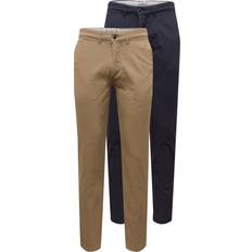 Chinos - Multifärgade Byxor Jack & Jones Slim Fit Chinos Beige