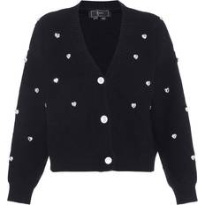 Transparent Koftor Faina Strickjacke - Schwarz/Transparent