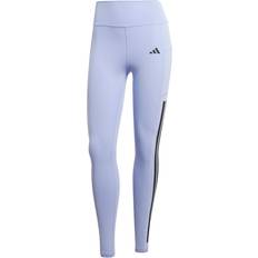 Adidas Red Tights adidas Optime 3-Stripes Full-Length Leggings - Red