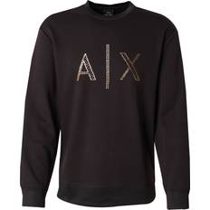 Guld - Sweatshirts Tröjor Armani Exchange Crewneck Sweatshirt Casual Deportivo Multisport - Svart