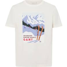 Gant Seasonal Ski Graphic T-Shirt - Cream