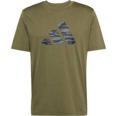 Green - Sportswear Garment Tops adidas Codes Camo Graphic T-Shirt - Olive Strata