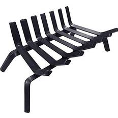 Fireplaces Amagabeli Garden & Home Black Wrought Iron Fireplace Log Grate 21 inch Wide Heavy Duty Solid Steel Indoor Chimney Hearth 3/4" Bar Fire Grates for Outdoor Kindling Tools Pit Wood Stove Firewood Burning Rack Holder