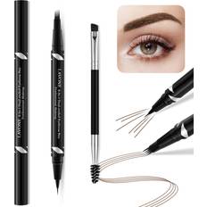 Lavone Dual-ended Waterproof Eyebrow Pencil - Dark Brown