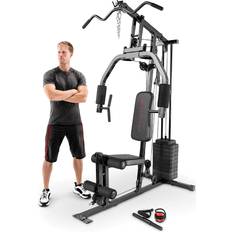 Leg press machine Marcy 100Lb. Stack Home Gym with Pulley, Press Arm, and Leg Developer MKM-81030