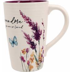 Cups & Mugs Grandma 17-ounce Floral Pattern Coffee Mug Cup